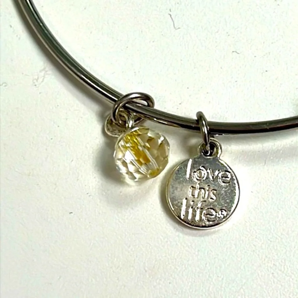 Alex and Ani initial “A” Love This Life expandable bangle bracelet 3 for $20